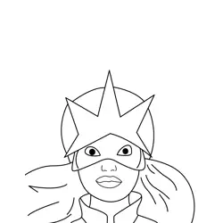 Elektra Free Coloring Page for Kids