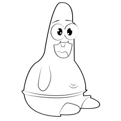 Patrick Free Coloring Page for Kids