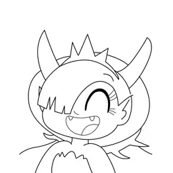 Hekapoo Free Coloring Page for Kids