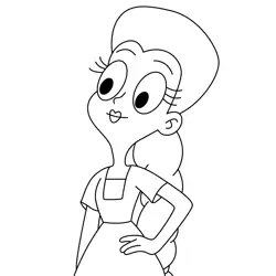 Moon Butterfly Free Coloring Page for Kids