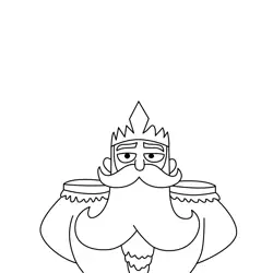 River Butterfly Free Coloring Page for Kids