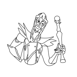 Arygyn Storm Hawks Free Coloring Page for Kids