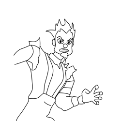 Clowniac Storm Hawks Free Coloring Page for Kids
