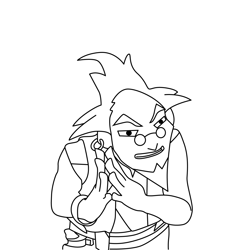 Shady Merchant Storm Hawks Free Coloring Page for Kids