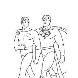 Superman Free Coloring Page for Kids