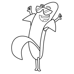 Banana 2 Supertato Free Coloring Page for Kids