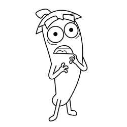 Chilli 4 Supertato Free Coloring Page for Kids