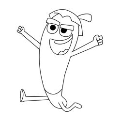 Chilli Supertato Free Coloring Page for Kids