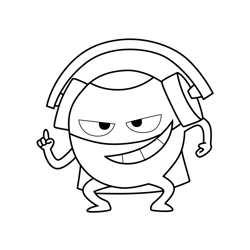 Evil Pea 6 Supertato Free Coloring Page for Kids