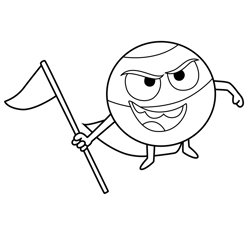 Evil Pea 8 Supertato Free Coloring Page for Kids