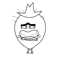Prickly Pear 1 Supertato Free Coloring Page for Kids