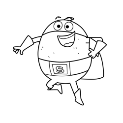 Supertato 3 Supertato Free Coloring Page for Kids
