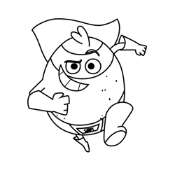 Supertato 7 Supertato Free Coloring Page for Kids