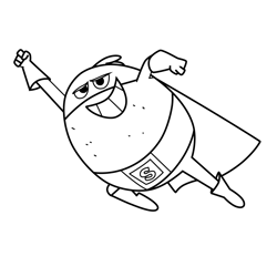Supertato 9 Supertato Free Coloring Page for Kids
