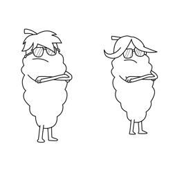 The Corn Cobs Supertato Free Coloring Page for Kids