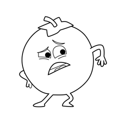 Tomato 3 Supertato Free Coloring Page for Kids