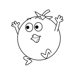 Tomato 4 Supertato Free Coloring Page for Kids