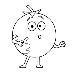 Tomato 6 Supertato Free Coloring Page for Kids