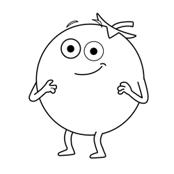 Tomato 7 Supertato Free Coloring Page for Kids