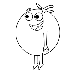 Tomato 8 Supertato Free Coloring Page for Kids