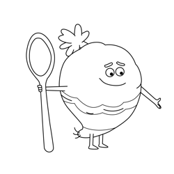 Turnip Supertato Free Coloring Page for Kids