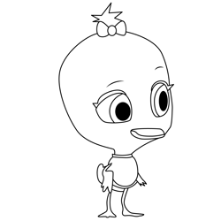 Dora T.O.T.S Free Coloring Page for Kids