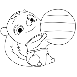 Scooter T.O.T.S Free Coloring Page for Kids