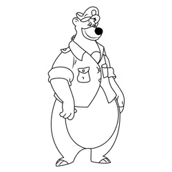 Baloo Von Bruinwald Xiii Free Coloring Page for Kids