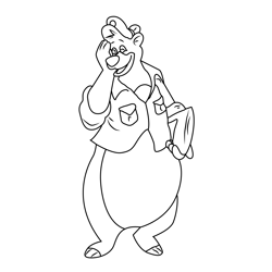 Baloo Free Coloring Page for Kids