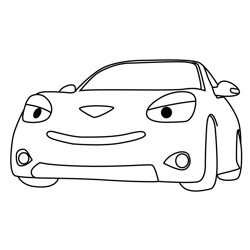 Shine Tayo the Little Bus Free Coloring Page for Kids