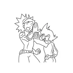 Yoko And Brett Free Coloring Page for Kids