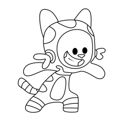 Tee and Mo 2 Free Coloring Page for Kids