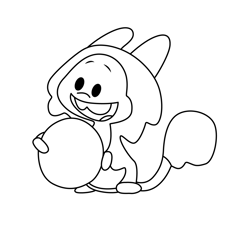 Tee and Mo 4 Free Coloring Page for Kids