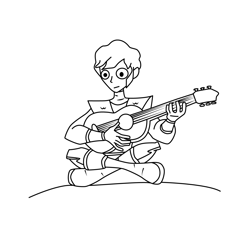 Jericho Teen Titans Free Coloring Page for Kids