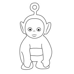 Charming Po Free Coloring Page for Kids
