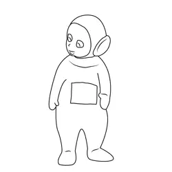Dipsy Looking Something Free Coloring Page for Kids