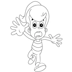 Cindy Run Free Coloring Page for Kids