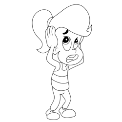 Cindy Free Coloring Page for Kids