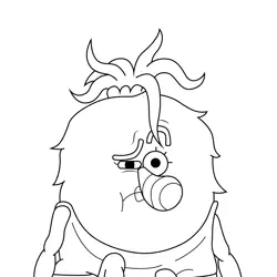 Brydie Gumball Free Coloring Page for Kids