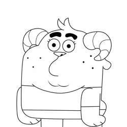 Chi Chi's Dad Gumball Free Coloring Page for Kids