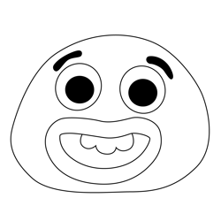 Clayton Gumball Free Coloring Page for Kids