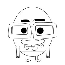 Colin Gumball Free Coloring Page for Kids
