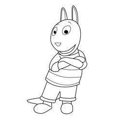 Austin Arms Crossed The Backyardigans Free Coloring Page for Kids