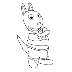Austin The Backyardigans Free Coloring Page for Kids