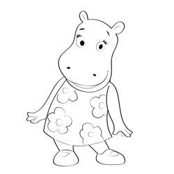 Cute Tasha Free Coloring Page for Kids