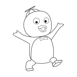 Pablo Arms Up The Backyardigans Free Coloring Page for Kids