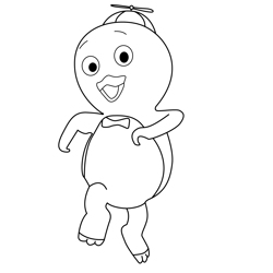 Pablo The Backyardigans Free Coloring Page for Kids