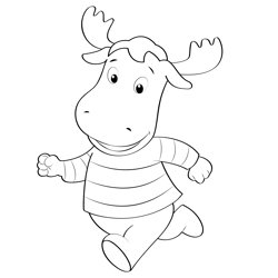 Running Tyrone Free Coloring Page for Kids