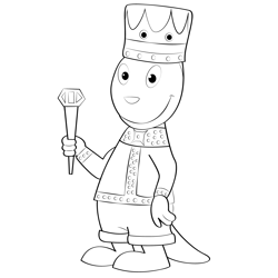 The King Austin Free Coloring Page for Kids