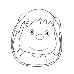 Missy Emblem The Dibidogs Free Coloring Page for Kids